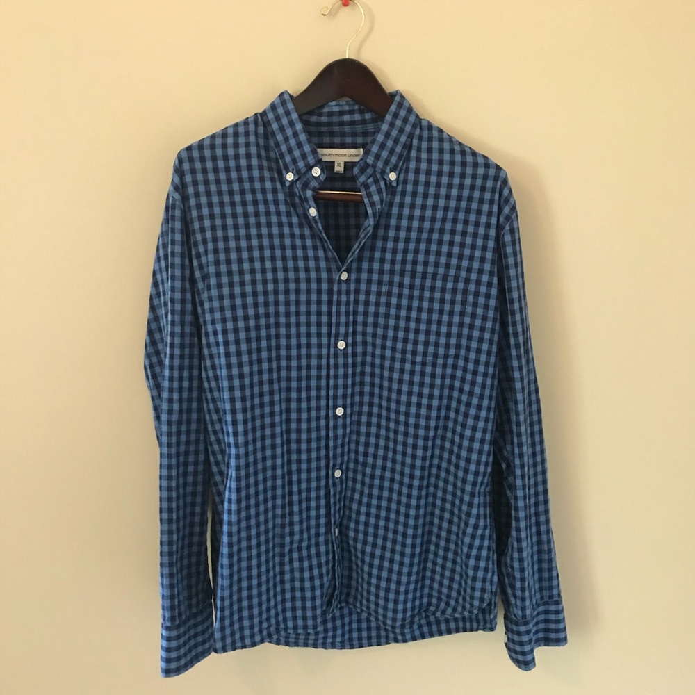 South moon under casual button down